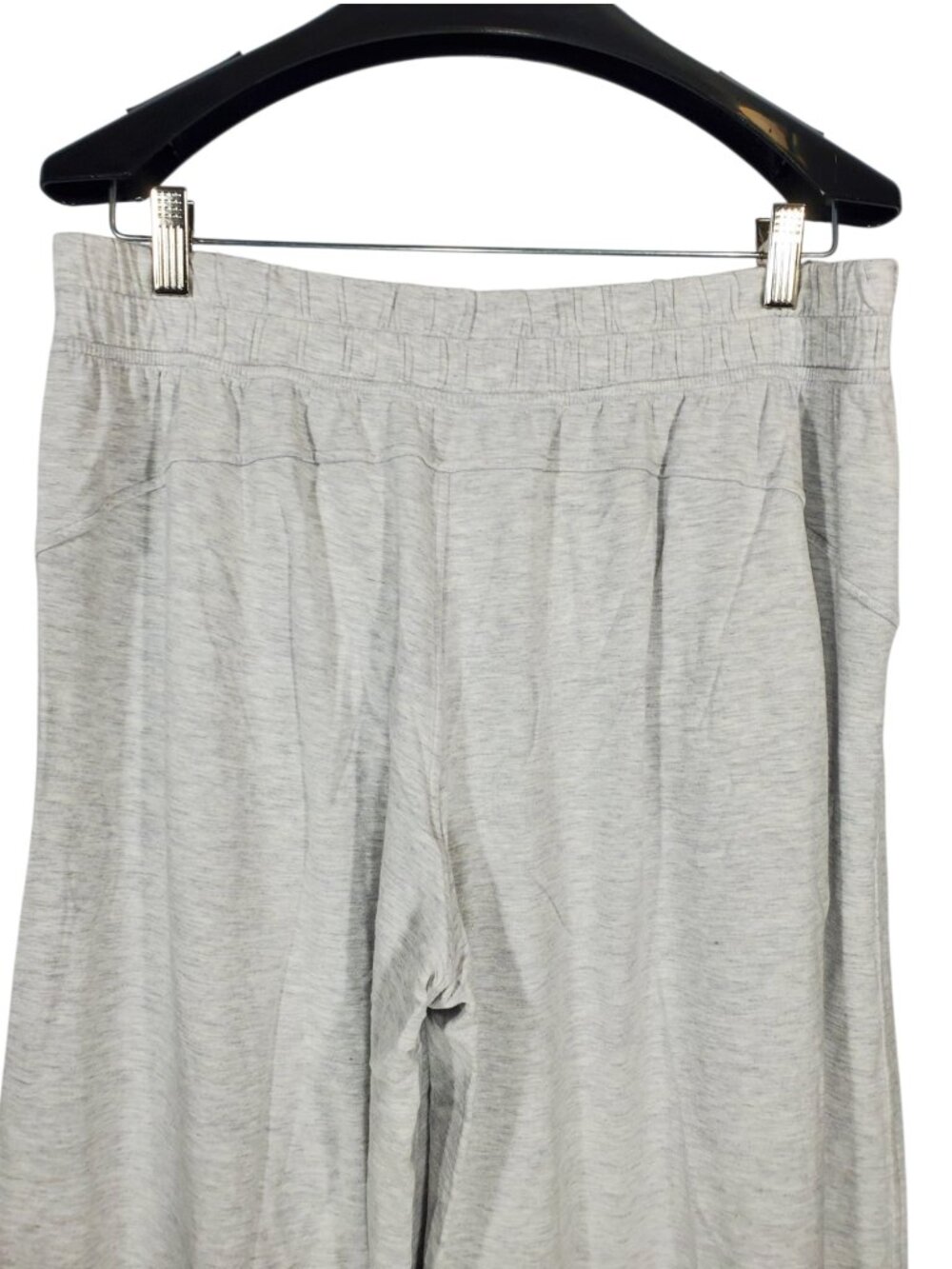 Lululemon Wide Leg Yoga Pants Women's L Heather Gray Lounge Travel Baggy - Picture 4 of 6